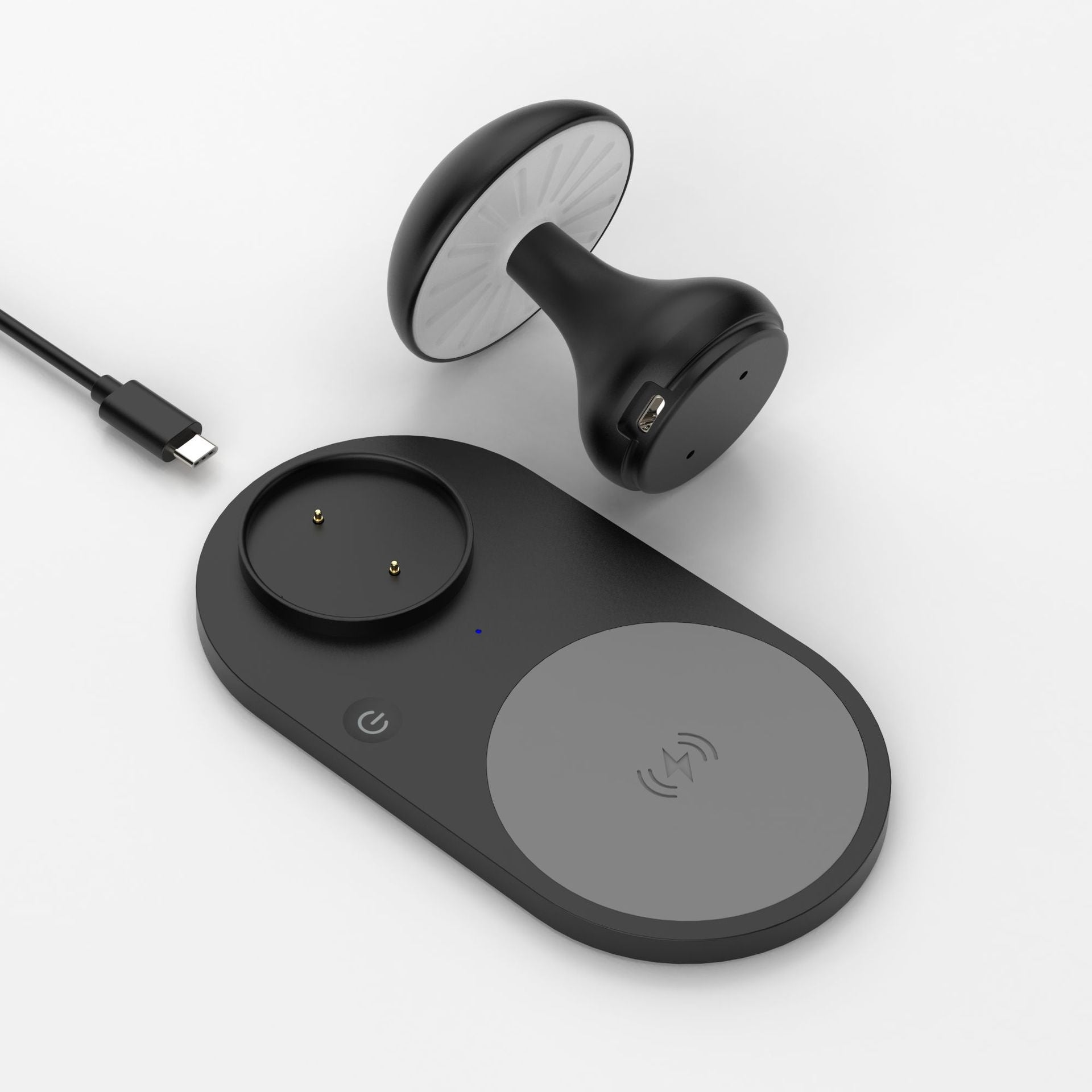 Multifunctional 10W Fast Wireless Phone Charger Mushroom Lamp