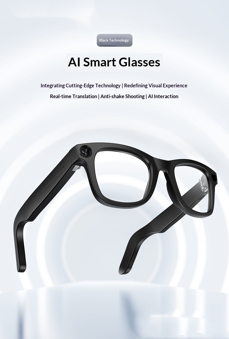 AI-powered 800MP Smart Glasses For Photography