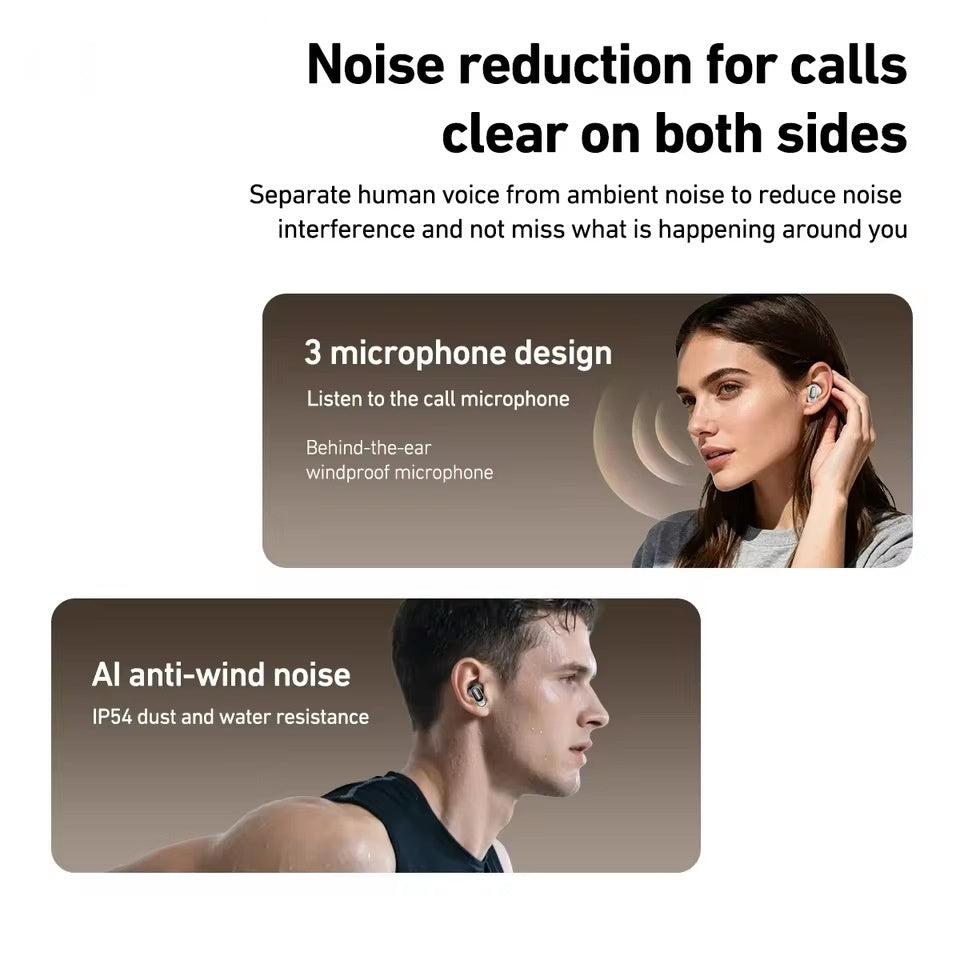 Wireless Noise-canceling Sports Translation Earbuds With Bluetooth Connectivity