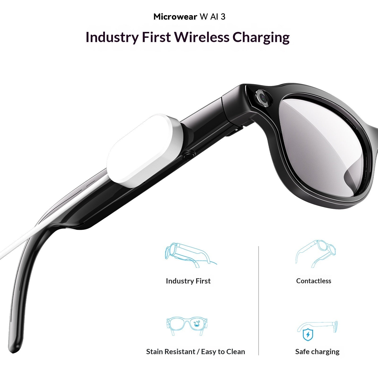 AI Smart Glasses Bluetooth Calling Head-mounted
