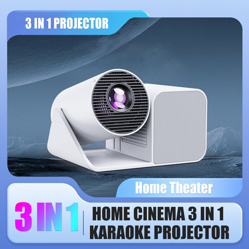 Three-in-one Karaoke Singing Projector With Microphone
